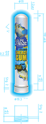 Vibe Energy Gum Tin dimensions